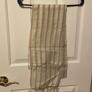 NWT J Crew Metallic Scarf